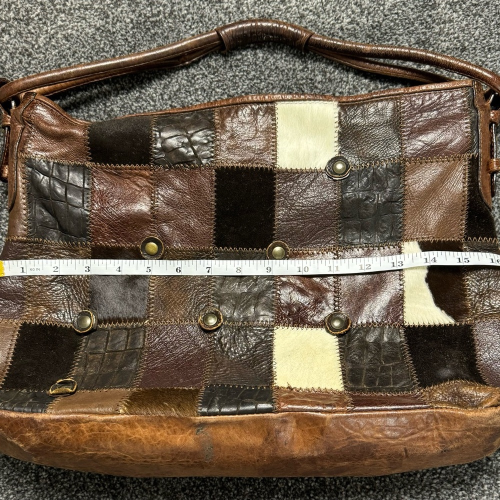 Leather Patchwork Flower Purse Made By Sobea